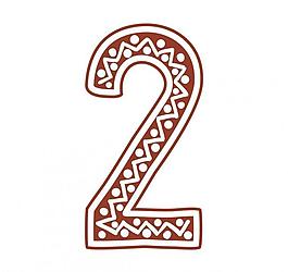 數(shù)字2矢量素材圖片