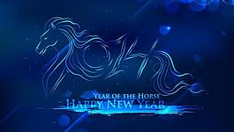 2014馬年新年背景圖片