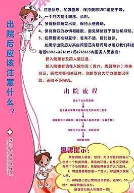出院后应注意什么图片