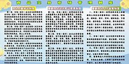商品交易市場管理制度 展板模板圖片
