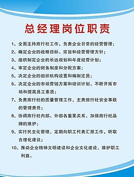 崗位職責牌圖片