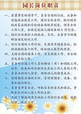 幼兒園崗位職責(zé)圖片