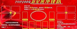 太平人寿top2000新星班冲锋队展板图片