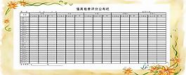 學校宣傳欄評分標準圖片