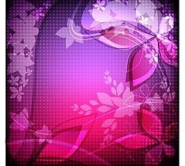 時(shí)尚夢(mèng)幻花紋花朵背景圖片