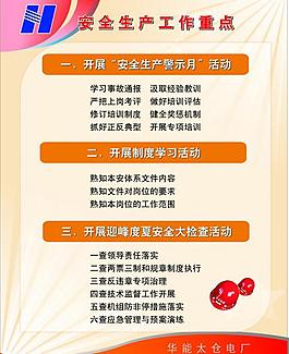 安全生產工作重點圖片