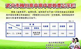 收費公示欄圖片