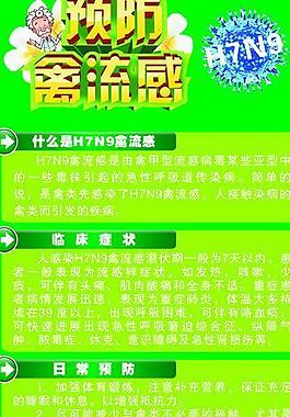 預防禽流感展架圖片