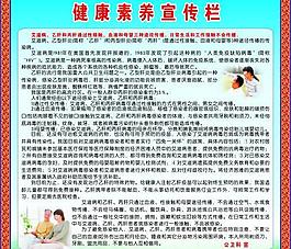 健康素養宣傳欄圖片