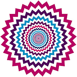 矢量波浪花紋
