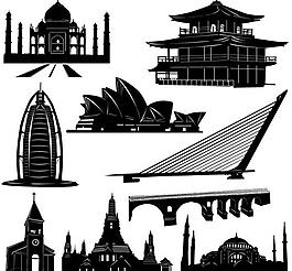 剪影建筑圖片