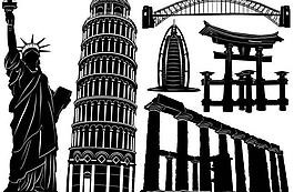 剪影建筑圖片