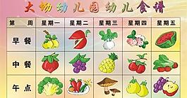 幼儿园食谱图片