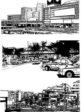 城市剪影圖片