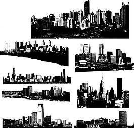 建筑剪影圖片