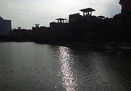 建筑剪影圖片