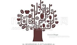 樹剪影圖片