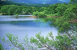山水剪影圖片