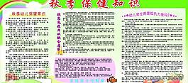 秋季保健知識宣傳欄圖片