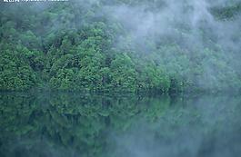 山水剪影图片