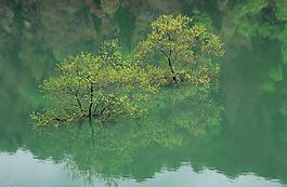 山水剪影圖片