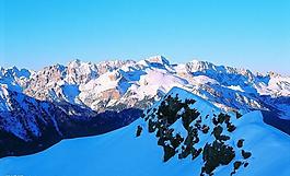 山水剪影圖片