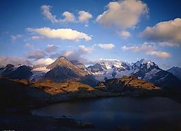 山水剪影圖片