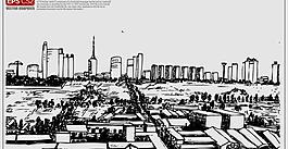 城市矢量剪影圖片