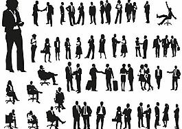 商務(wù)人物剪影圖片