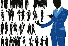 商務(wù)人物剪影圖片