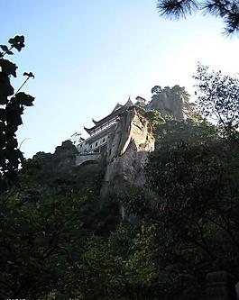 九華山剪影圖片
