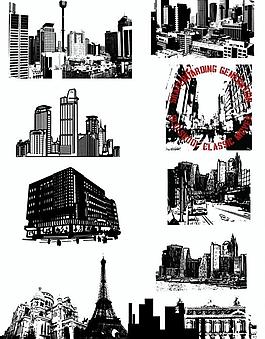 城市剪影图图片