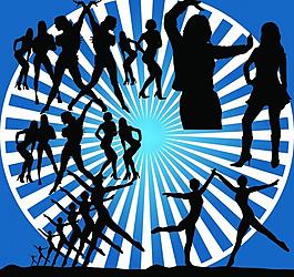 人物剪影設計十圖片