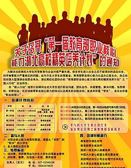 高校人才培養(yǎng)海報(bào)圖片
