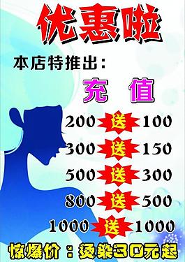 理發(fā)店海報(bào)圖片