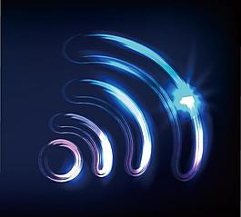 動感光線圈圈通訊科技背景圖片