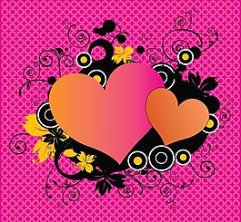 摘要背景 心花紋圖片