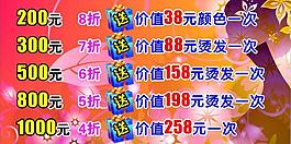理發(fā)店海報(bào)圖片