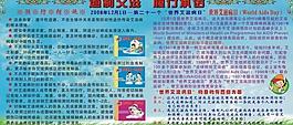 预防艾滋病宣传板报矢量图图片