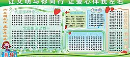 文明禮儀宣傳欄圖片