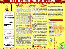 工商廉政风险防控宣传栏图片