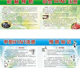 積極預(yù)防甲型hini流感宣傳欄圖片