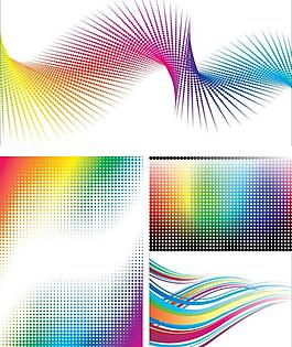 動感線條 圓點 扭曲圖片