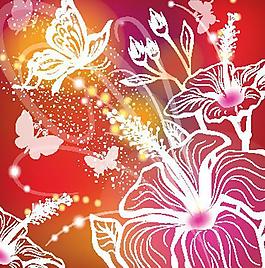 绚丽花纹背景图片