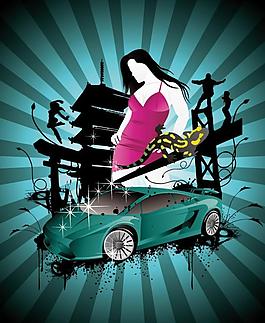 車 人物圖片