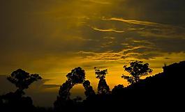 光彩夕陽圖片