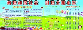 創(chuàng)建和諧社區(qū)宣傳欄圖片