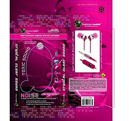 粉紅色耳機包裝圖片