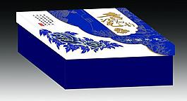 青花禮盒（展開圖）圖片