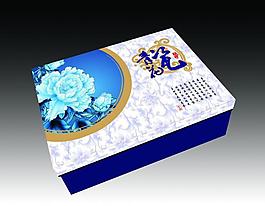 青花禮盒（展開圖）圖片